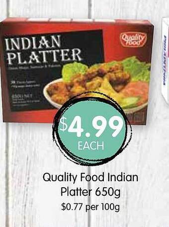 Spudshed Quality food indian platter offer