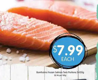Spudshed Bornholms frozen salmon twin portions offer