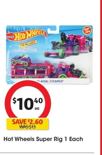 Coles Hot Wheels Super Rig 1 each offer