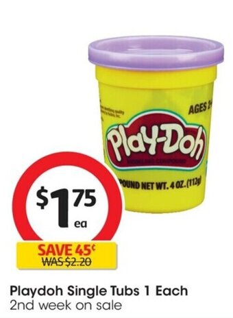 Playdoh Single Tubs 1 each