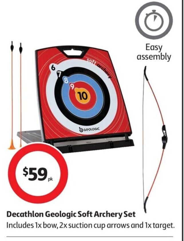Decathlon Geologic Soft Archery Set offer at Coles