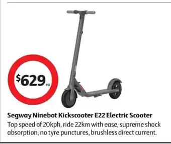 Coles Segway Ninebot Kickscooter E22 Electric Scooter offer