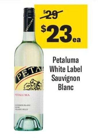 Coles Petaluma White Label Sauvignon Blanc offer