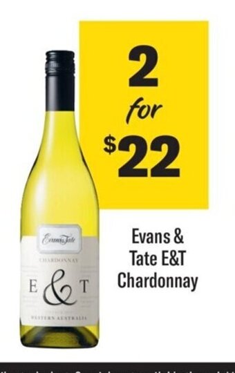 Coles Evans & Tate E&T Chardonnay offer