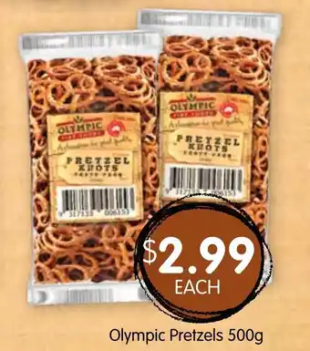 Spudshed Olympic Pretzels 500g offer