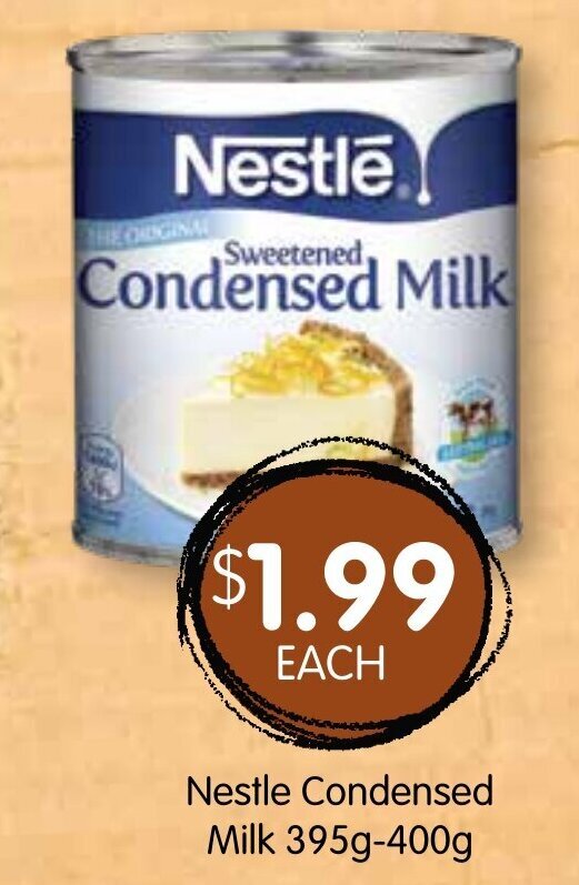 Nestle Condensed Milk 395g400g offer at Spudshed