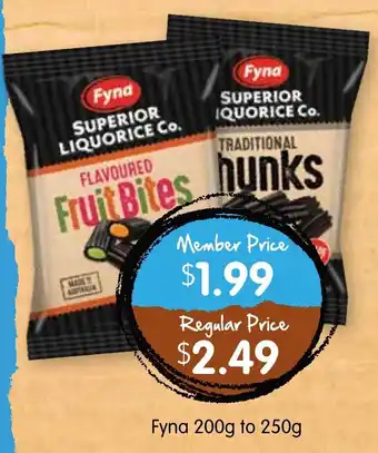 Spudshed Fyna 200g to 250g offer