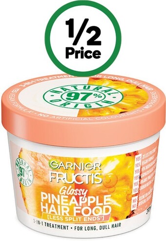 Woolworths Garnier fructis hair food treatment pineapple 390ml offer
