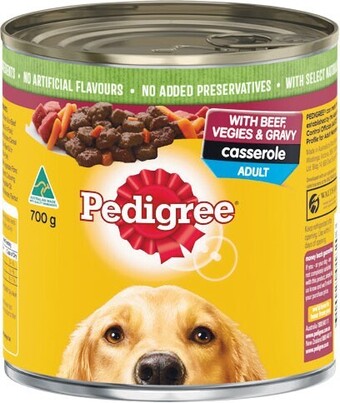 Woolworths Pedigree wet dog food 700g offer