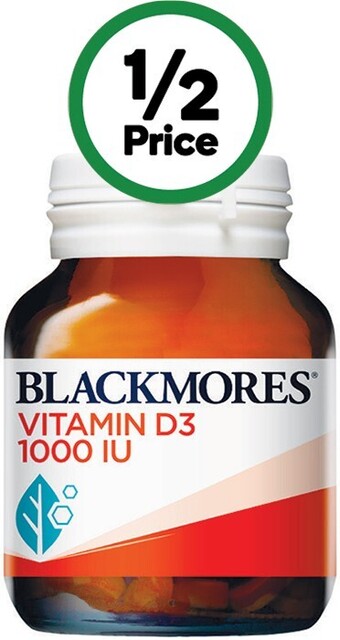 Woolworths Blackmores vitamin d3 1000iu bone health immunity capsules pk 200~ offer