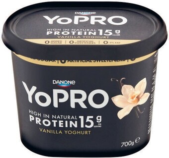 Coles Danone yopro yoghurt 700g offer