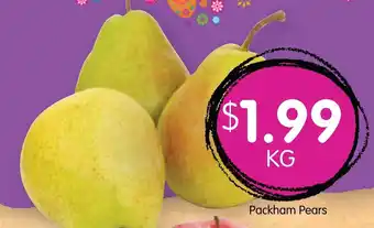 Spudshed Packham Pears offer