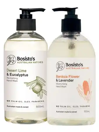 Coles Bosisto’s hand wash 500ml offer