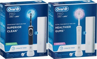 Oral b pro 100 cross action or gum care electric toothbrush 1 pack