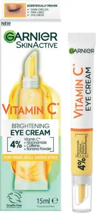Coles Garnier vitamin c eye cream 15ml offer