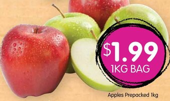 Spudshed Apples Prepacked 1kg offer