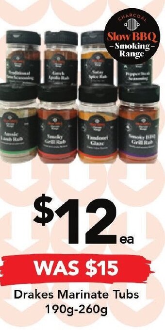 Drakes Drakes Marinate Tubs 190g-260g offer