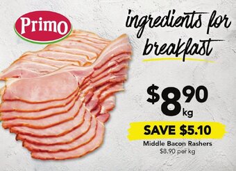 Drakes Middle Bacon Rashers offer