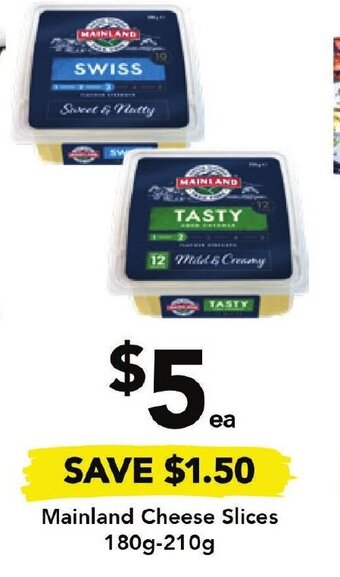 Drakes Mainland Cheese Slices 180g-210g offer