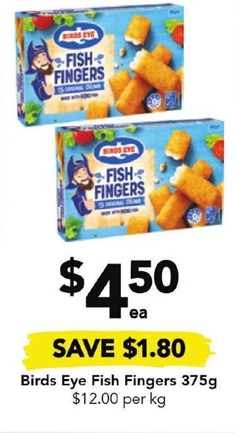 Drakes Birds Eye Fish Fingers 375g offer