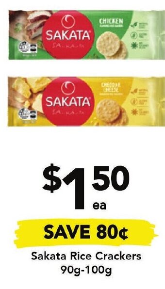 Drakes Sakata Rice Crackers 90g-100g offer