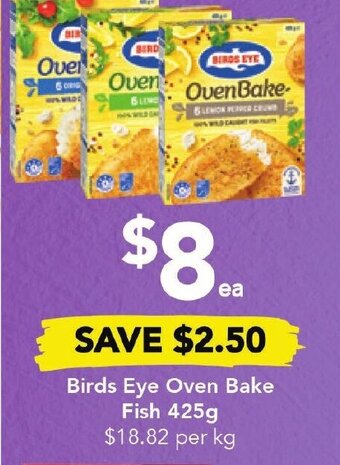 Drakes Birds Eye Oven Bake Fish 425g offer
