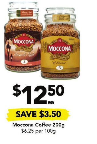 Drakes Moccona Coffee 200g offer