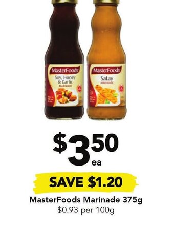 Drakes Masterfoods Marinade 375g offer