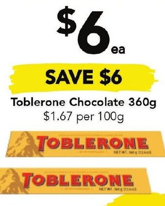 Toblerone Chocolate 360g