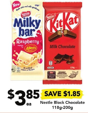 Drakes Nestle Block Chocolate 118g-200g offer