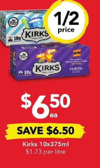 Drakes Kirks 10x375ml offer