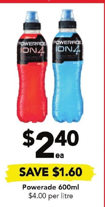 Drakes Powerade 600ml offer