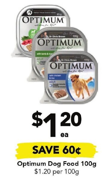 Drakes Optimum Dog Food 100g offer