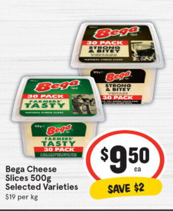 IGA Bega Cheese Slices 500g offer