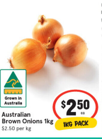 IGA Australian Brown Onions 1kg offer