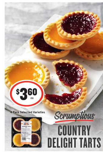 IGA Country Delight Tarts offer