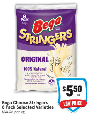 IGA Bega Cheese Stringers 8 Pack offer