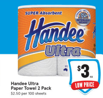 IGA Handee Ultra Paper Towel 2 Pack offer