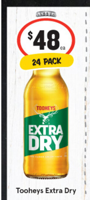 IGA Tooheys Extra Dry offer