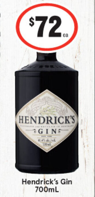 Hendrick's Gin 700mL