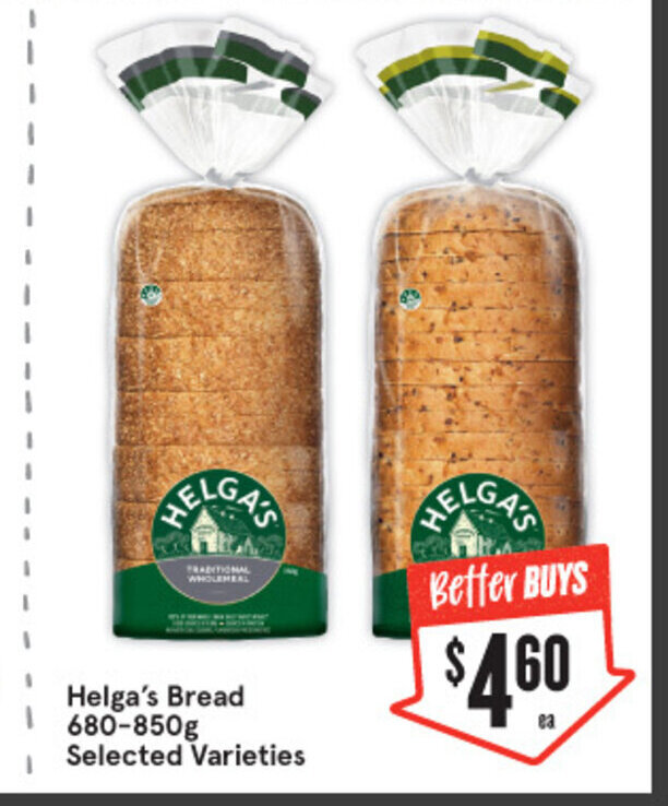 Helga's Bread 680850g offer at IGA