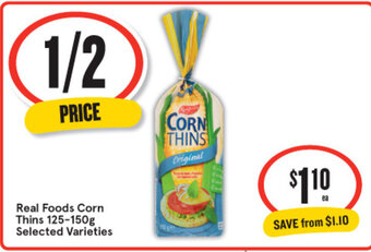Real Foods Corn Thin 125-150g