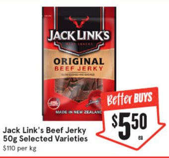 IGA Jack Link's Beef Jerky 50g offer