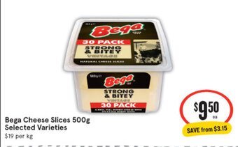 IGA Bega Cheese Slices 500g offer