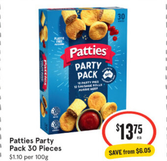 IGA Patties Party Pack 30 Pieces offer