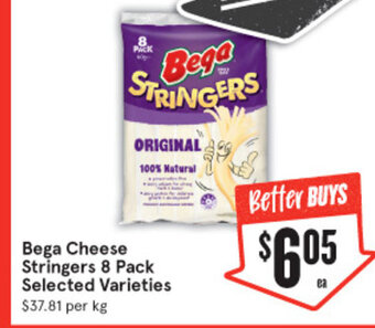 IGA Bega Cheese Stringers 8 Pack offer