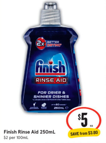 IGA Finish Rinse Aid 250mL offer