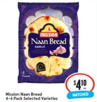 IGA Mission Naan Bread 4-6 Pack offer