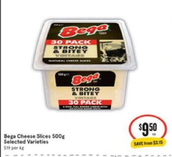 IGA Bega Cheese Slices 500g offer