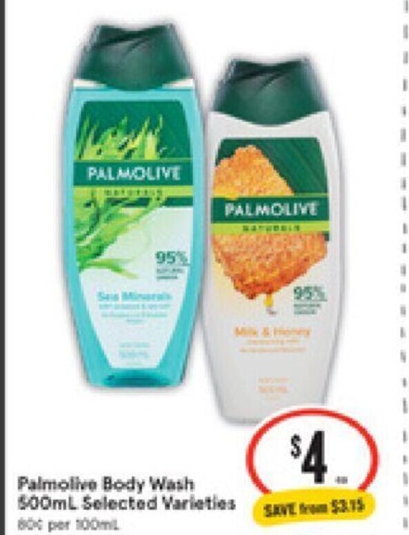 Palmolive Body Wash 500 mL offer at IGA